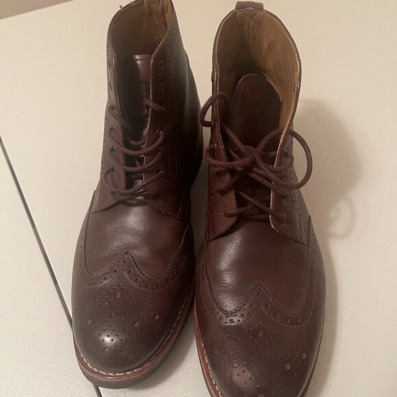 GRENSON FRED BROGUE BOOT BLACK SIZE UK 10G/11G US - USED GOOD CONDITION main image 5